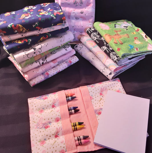 Kids Crayon & Notebook Travel Art Set